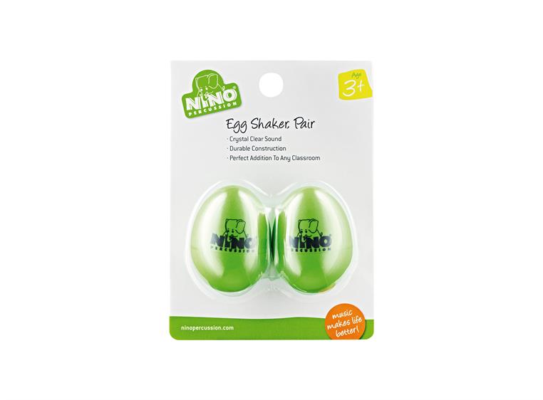 Nino Percussion 540-GG-2 Egg Shaker par Grass Green (2stk.)